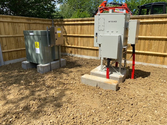 Installation of foundations for a new sub station in West Sussex